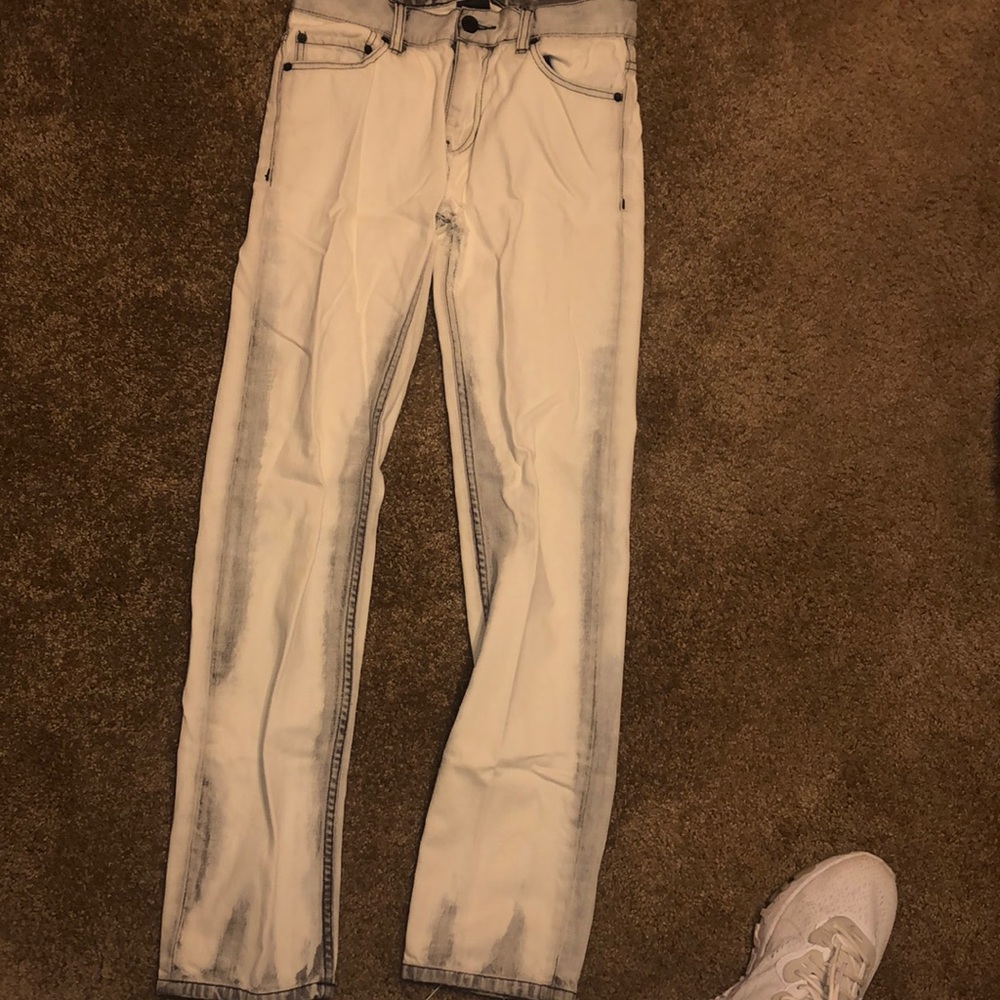 Armani Exchange Charcoal White Pants